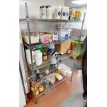 4 x Assorted Wire Shelving Racks For Cold Rooms / Commercial Kitchens - CL819 - Location: