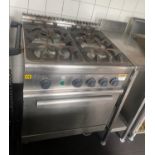 1 x Commercial Four Burner Gas Range Cooker