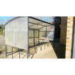 1 x Cycle Shelter and Bike Stands With a 10 Bike Capacity - Commercial Quality - Size: 430 x 210cms