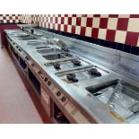 1 x PALUX TOPLINE Cooking Station - Approx 8m Length - Includes 13 units - Gas and Electric Powered
