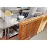 1 x Commercial 2.1-Metre Long Stainless Steel Double Basin With Under Shelf And Upstand