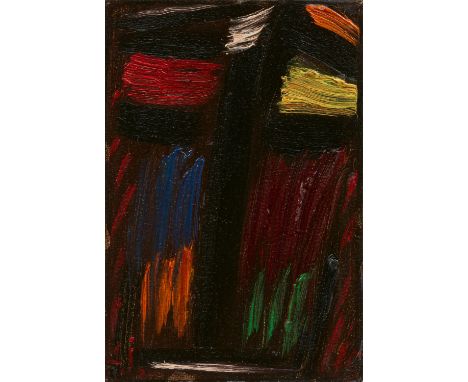 JAWLENSKY, ALEXEJ1867 Twer/Moskau - 1941 WiesbadenTitel: Meditation. Datierung: 1935. Technik: Öl auf Papier mit Leinenprägun