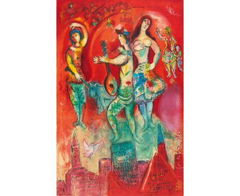 CHAGALL, MARC1887 Witebsk - 1985 St. Paul de VenceTitel: Carmen. Datierung: 1967. Technik: Farblithografie auf Arches Velin. 