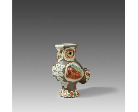 PICASSO CERAMICS, PABLO1881 Malaga - 1973 MouginsTitel: Wood Owl. Datierung: 1968. Technik: Weißes Steingut, partiell farbig 