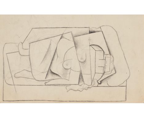 PICASSO, PABLO1881 Malaga - 1973 MouginsTitel: Femme couchée. Datierung: 1915. Technik: Bleistift auf Papier. Maße: 16 x 24,5