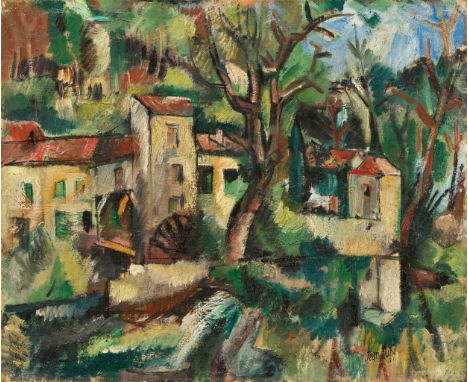 DUFY, JEAN1888 Le Havre - 1964 BoussayTitel: Moulin à Aubes (Limousin). Datierung: Um 1930. Technik: Öl auf Leinwand. Maße: 3