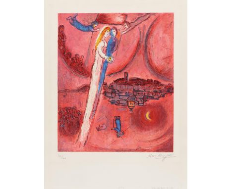 CHAGALL, MARC1887 Witebsk - 1985 St. Paul de VenceTitel: Das Lied der Lieder. Datierung: 1975. Technik: Farblithografie auf A