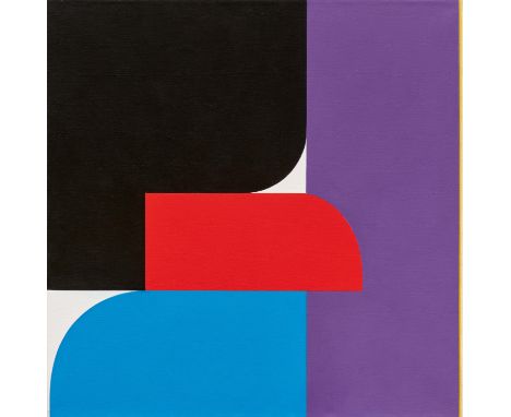 PFAHLER, GEORG KARLEmetzheim 1926 - 2002Titel: "Kleiner Fra Nr. VI". Datierung: 1987. Technik: Acryl auf Leinwand. Maße: 121 