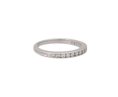 TIFFANY & CO. Ring mit Brillanten von zus. ca. 0,11 ct, sehr gute Farbe u. Reinheit, Platin 950, 2,8 gr, WBW: 2.950 €, RW: 47