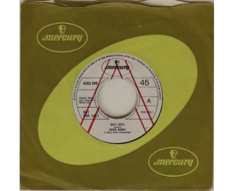 DAVID BOWIE - HOLY HOLY 7" DEMO (6052 049) - Scarce original UK demonstration release of the 1971 45, issued on Mercury (6059