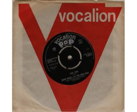 DAVIE JONES WITH THE KING BEES - LIZA JANE -7" DEMO - The virtually non existent original 7" demonstration copy of Mr Jones w