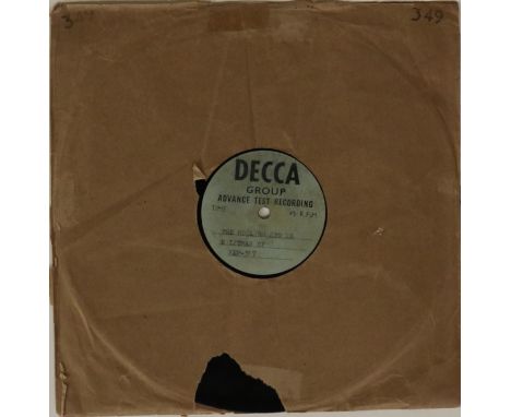THE ROLLING STONES - CHRISTMAS EP - 10" ACETATE RECORDING - Unheralded opportunity to acquire the unreleased 'Christmas EP', 