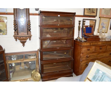 A five section Globe Wernicke bookcase 