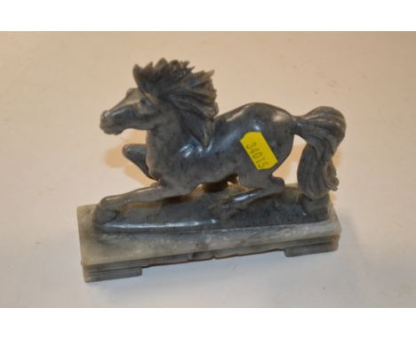 An onyx model of a horse