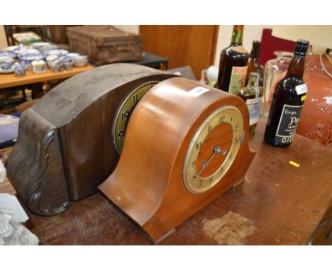 Two mantel clocks 