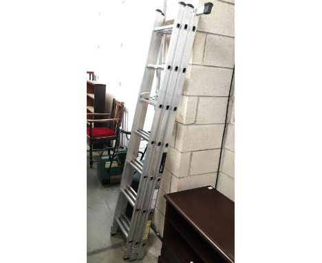 An aluminium ladder