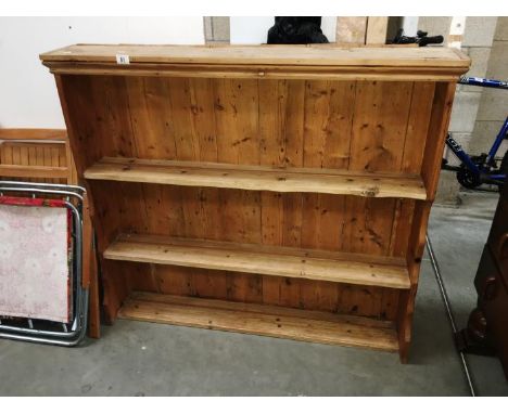 A pine 3 shelf wall unit
