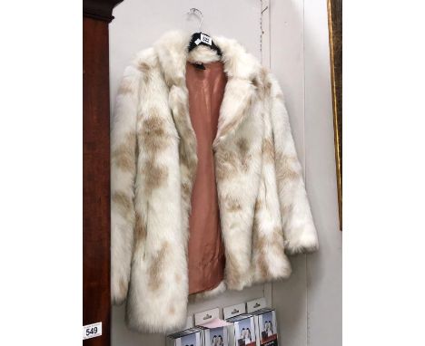 A simulated fur coat