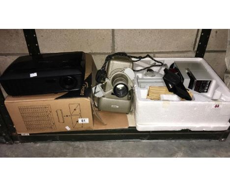 An Optima projector & a vintage alois projector & a vintage Alois projector
