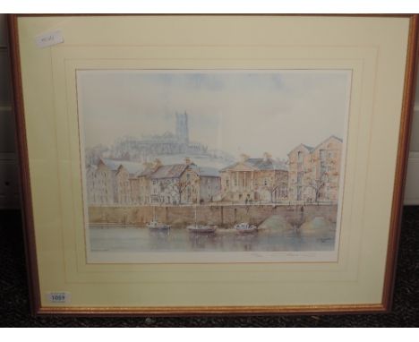 A Ltd Ed print, after Ottonello, Lancaster, signed and numbered 404/500, 29 x 36cm, plus frame and glazed