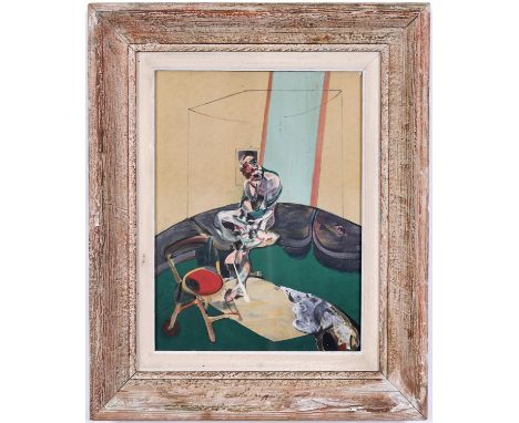 FRANCIS BACON, Portrait of George Dyer Sitting, off set lithograph, 1966 published by Maeght Editeur 1966, 33cm x 24.5cm. 