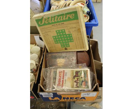 Box solitaire and playing cards