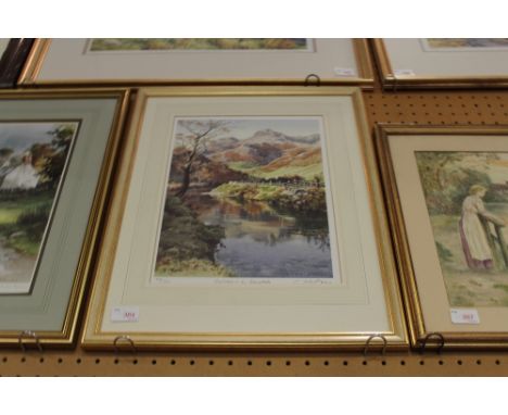 Judy Boyes print reflections in Langdale