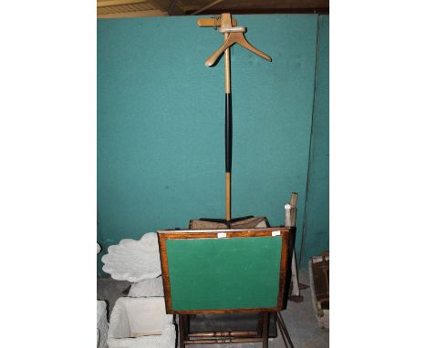 dumb valet, piano stool, folding card table, fireguard