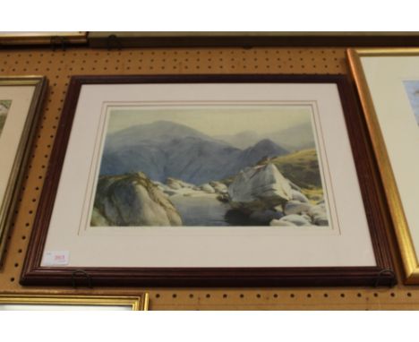 Signed Print "A Langdale Beck" W H Cooper