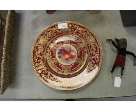 Royal Worcester plate painted by Skerrett