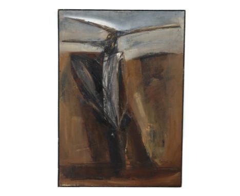 Martinelli Giuseppe (Viareggio 193O-2016 Milano) Plough 1959. 100X70 Oil on canvas. Signed and dated on the bottom right. Wor