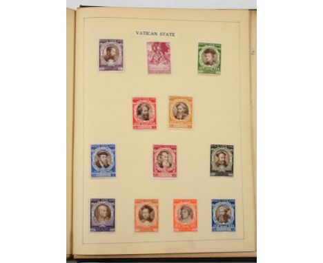 POSTAGE STAMPS. AN ALL WORLD COLLECTION IN GREEN BINDER, MOSTLY FIRST HALF 20TH C, MOSTLY USED AND SMALLER COLLECTION IN ROYA