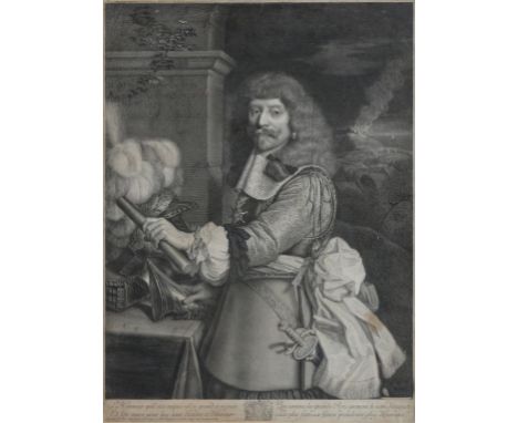ANTOINE MASSON AFTER NICOLAS MIGNARD, PORTRAIT OF HENRI DE LORRAINE, ENGRAVING, FIRST PUBLISHED 1667, TRIMMED TO WITHIN PLATE