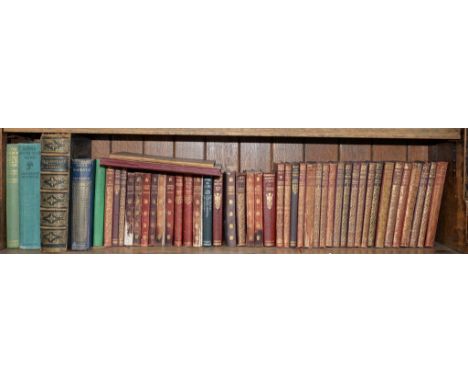 ONE SHELF OF MISCELLANEOUS BOOKS, LITERATURE, ETC, EARLY 20TH C AND LATER 