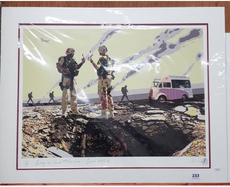 SIGNED LTD EDITION MILITARY PRINT 