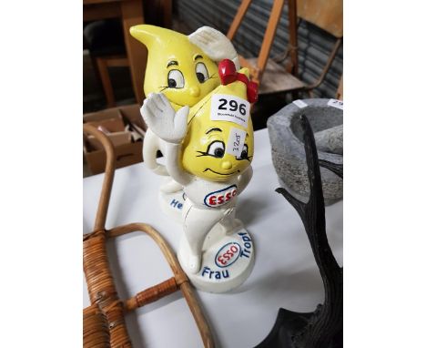PAIR OF CAST IRON ESSO ADVERTISING  MONEY BOXES 