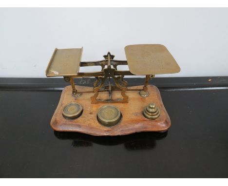 A set of Victorian postal scales 