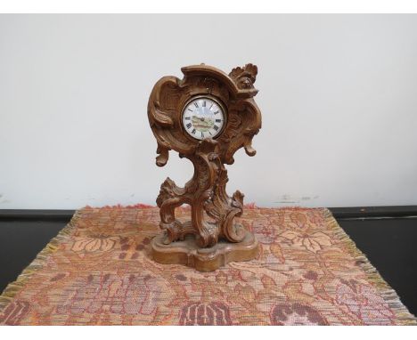 Jonathan Read Beccles, a silver fusee pocket watch with painted face depicting farmer ploughing with ornate carved stand 