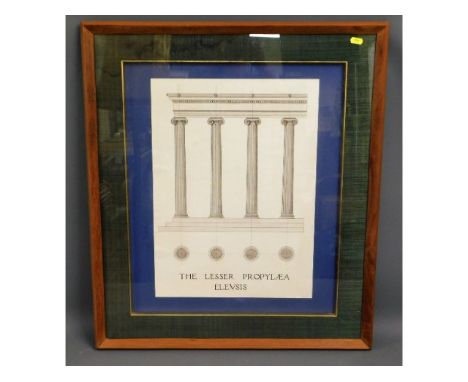 A framed print of Greek Ionic columns