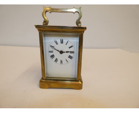 French brass carriage clock- currently ticking 