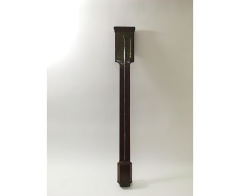 A Victorian stick barometer, possibly Russian makers, approx 99cm