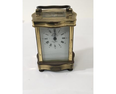 A Brass cased French carriage clock.