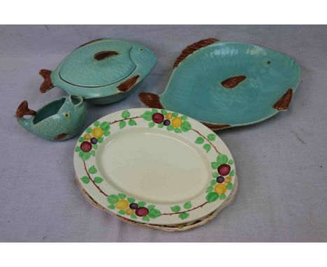 Two Boxes of Mixed Ceramics including Shorter Fish Dishes, Noritake Teaware, etc