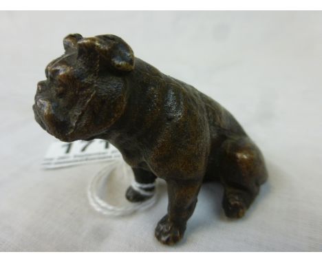 Bronze Figure of a British Bulldog