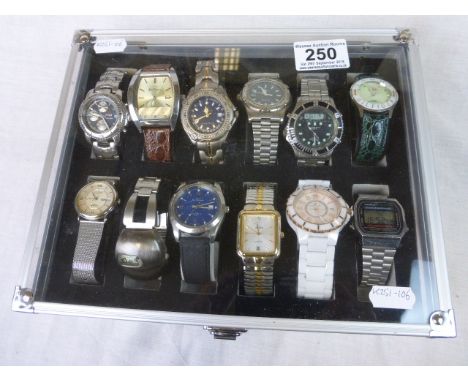 Twelve Gents Quartz Wristwatches to include ben Sherman, Zeitner, Casio Digital, Klaus Kobec, etc