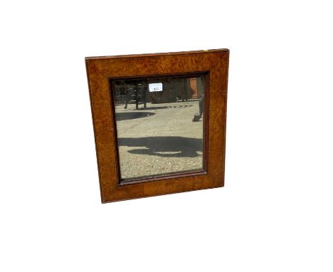 Burr elm easel mirror, 46 x 41cm. Provenance: From the Estate of David Tron, Kings Road Antiques dealer