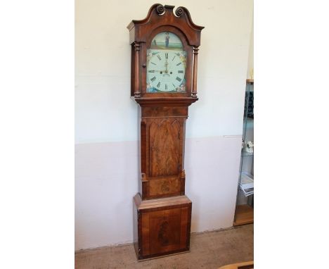 19th Century Stephenson of Leicester Long Case Clock. The clock circa 1860, having enamel face with Roman dial and date apert
