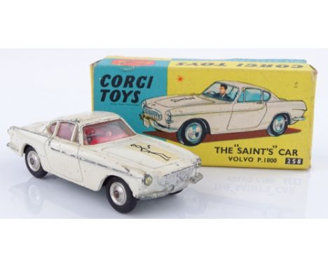 A boxed Corgi Toys The Saint's car Volvo P1800, no. 258