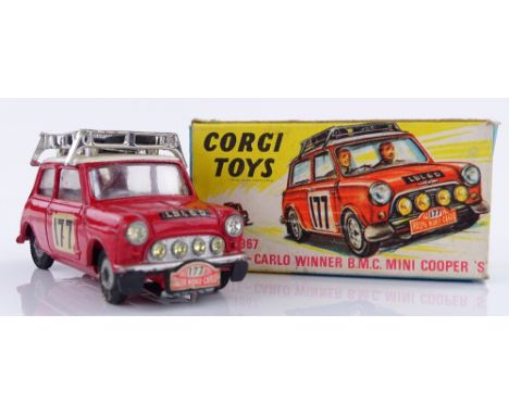 A boxed Corgi Toys 1967 Monte Carlo winner BMC Mini Cooper S, no. 339