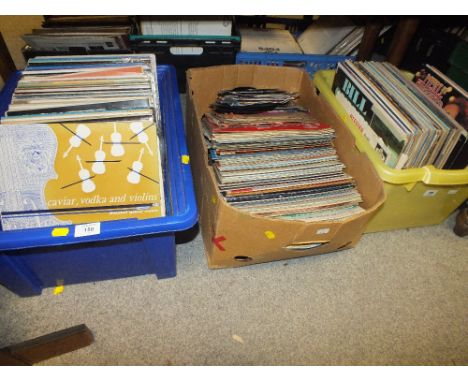 THREE BOXES OF ASSORTED VINTAGE RECORDS 